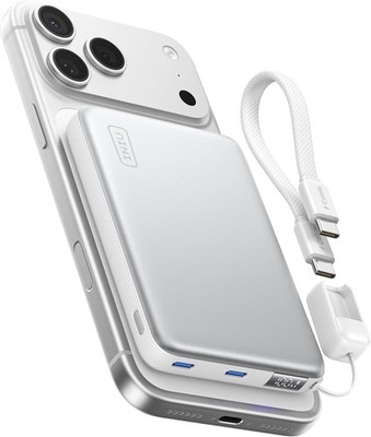 Magnetische Powerbank 10000mAh, Qi 25W, tragbares Ladegerät für iPhone 15 14 13