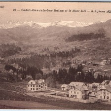 c1910s Saint-Gervais-les-Bains, France Mont Joli Alpine Village Chalets Lux A352