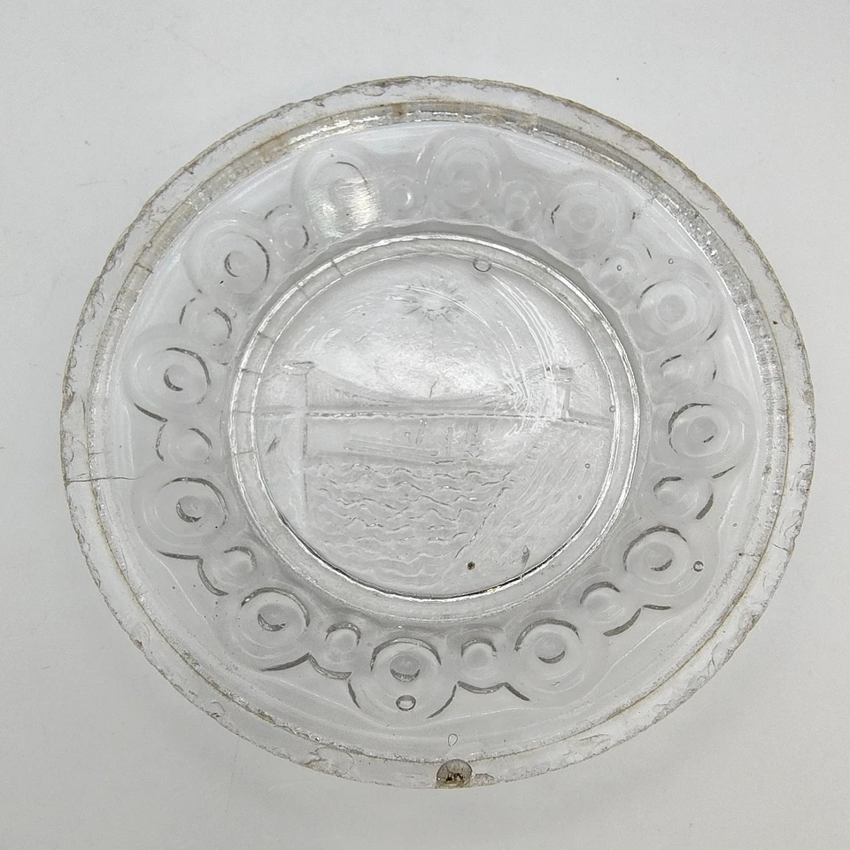 C. 1855 Pressed Glass Cup Plate Lee-Rose 636 Maid of the Mist Niagara Bridge - Image 3 of 4