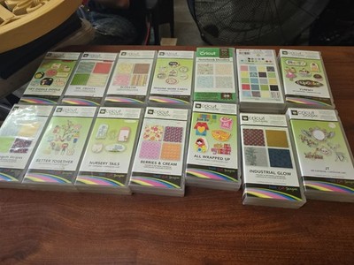 Cricut Cartridges Lot Of 14 Fonts, Art & Shapes with Keyboards & Booklets VGC