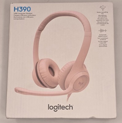 Logitech H390 Wired Headset for PC/Laptop, Stereo Headphones w/ Noise Cancelling