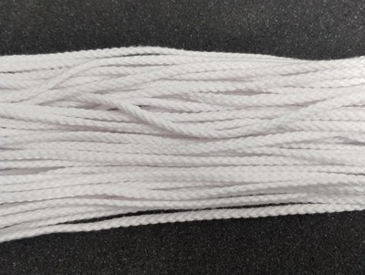 Drawstring Cotton Cord 4mm - 25 Yards -WHITE  MADE IN USA!