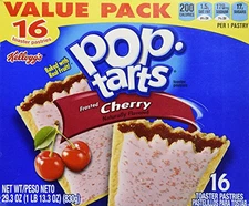 16 Pack Fruit Filled Toaster Pastries Ready to Eat Real Fruit Frosted 1.83 Ounce