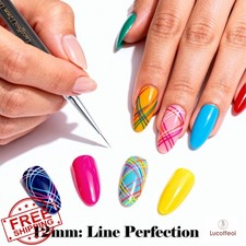 Lucoffeoi 12mm Nail Liner Brush Acrylic French Tip Striper