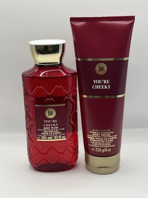 -NEW- Set Of Bath and Body Works You're Cheeky Set Body Cream And Body Wash