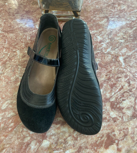 NAOT Kirei Womens Black Suede Leather Mary Jane Shoes Sz 41/US 10.5-11 EUC! $195 - Picture 8 of 8
