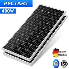 400W Watt Mono Solar Panel 12V Battery Charger House Boat RV Rooftop Off Grid