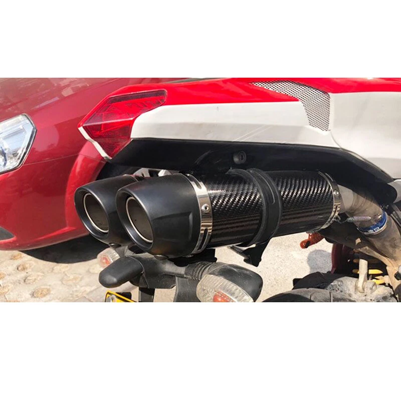 Silenciadores de fibra de carbono 51 mm tubo de escape moto Ducati Monster 1100 696 Foto 2 de 4