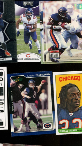 CHICAGO BEARS OLD AND NEW 50 DIFFERENT NFL FOOTBALL CARD LOT - Picture 4 of 6
