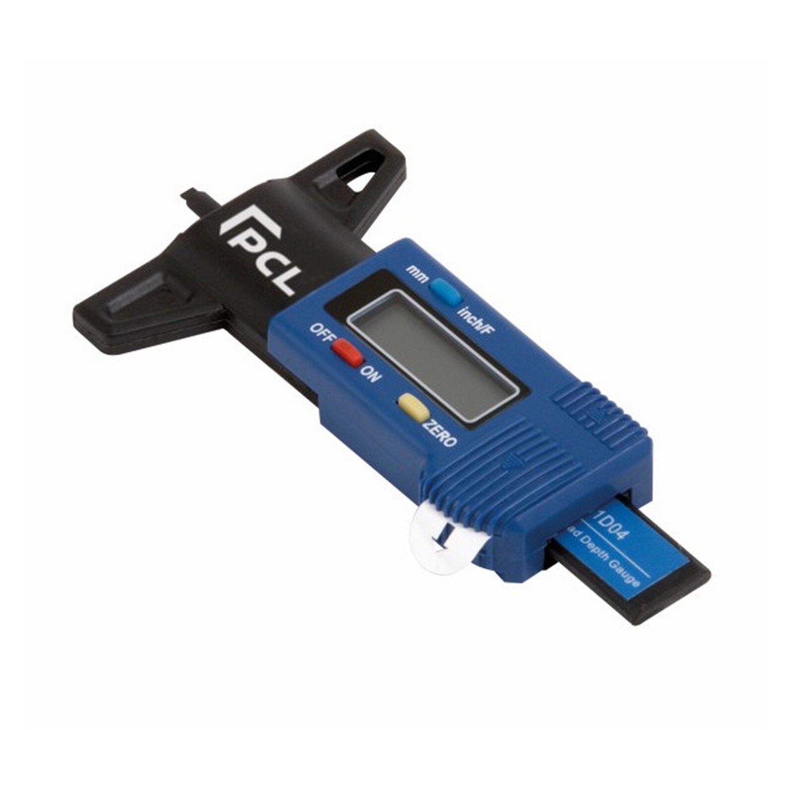Digital Tyre Tread Depth Gauge 0-25mm Large Lcd Display - PCL DTDG1D04