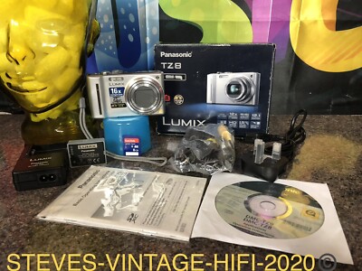 Panasonic LUMIX DMC-TZ8 digitális fényképezőgép Dobozába minden tarozákával