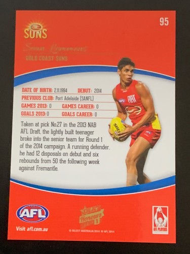 SELECT 2014 AFL HONOURS 1 COMMON CARDS - PICK YOUR CARD - Picture 179 of 311