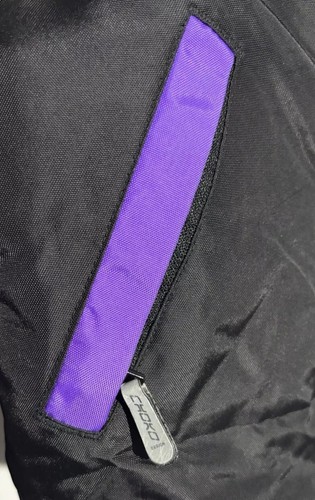 VTG Choko Racing Jacket Sz 14 L Purple Black Snowmobile Kids Jacket Rider - Picture 4 of 13