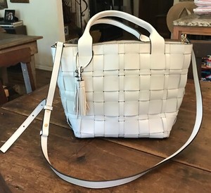 white designer purse