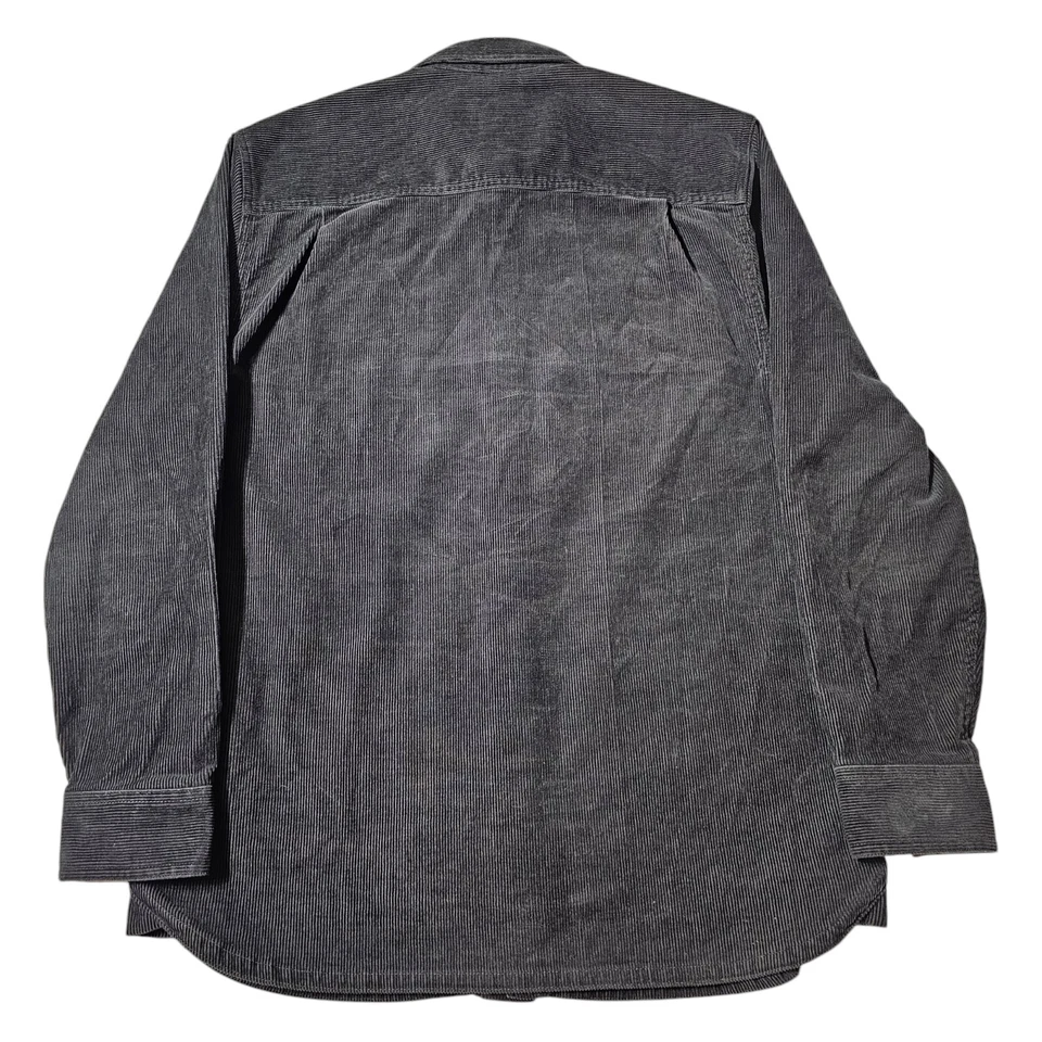 Timberland Pro Series Mens Medium Corduroy Jacket Overcoat Deep Navy Black Snap - Image 3 of 4