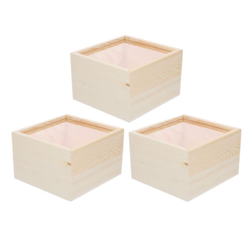 3 Count Small Jewelry Organizer Case Vanity Velvet Clear Bin - Picture 12 of 12