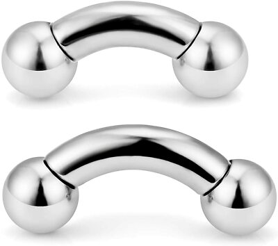 A.R.yページ 4G Gauges INTERNALLY THREADED CURVED BARBELL STEEL PRINCE