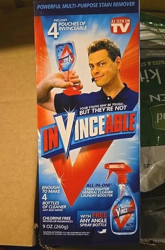 Invinceable Multi Purpose Stain Remover Cleaner Laundry Booster Sealed