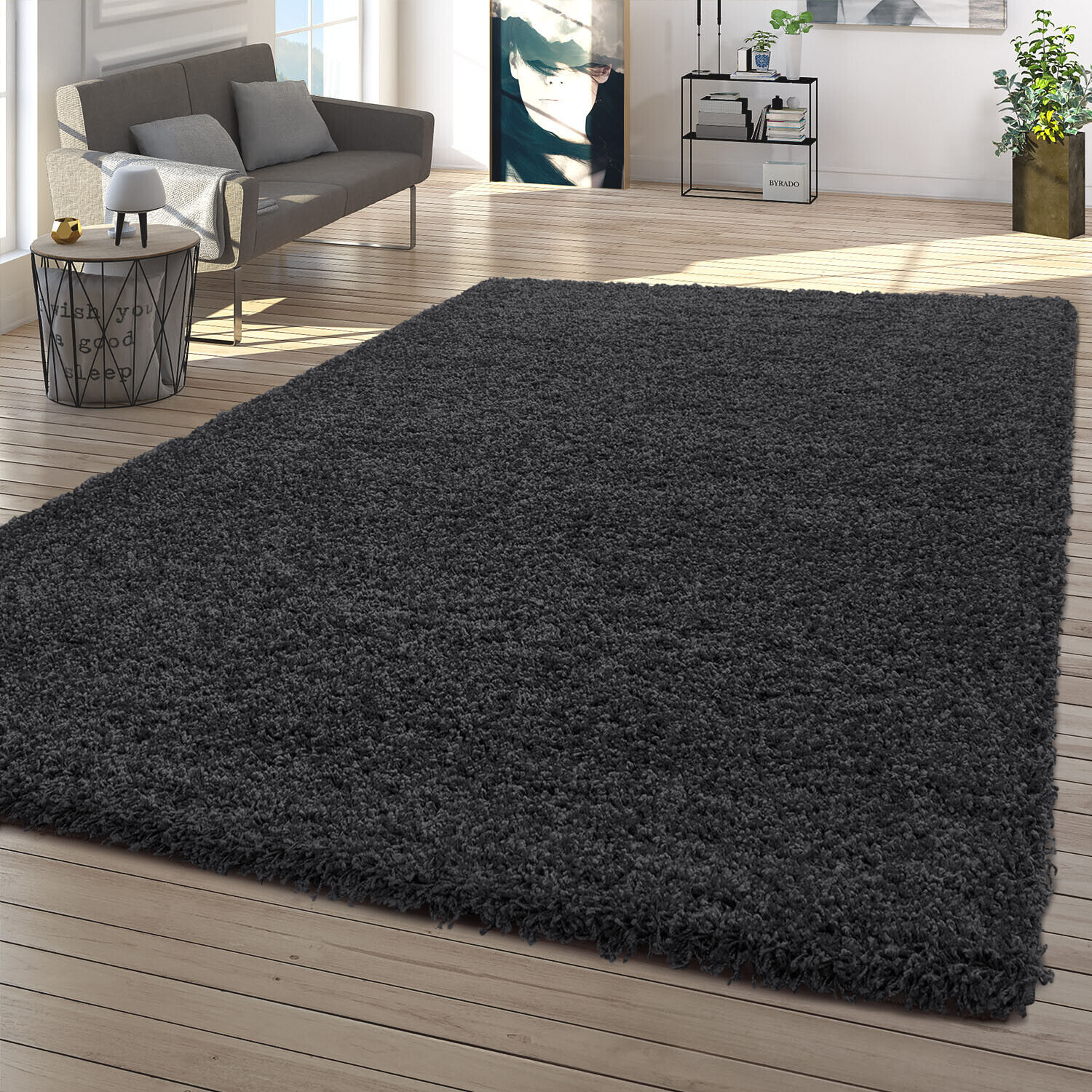 Thick Fluffy Shaggy Rugs Living Room Bedroom Carpet Non Slip Hallway Runner Rug Standardowy, oryginalny