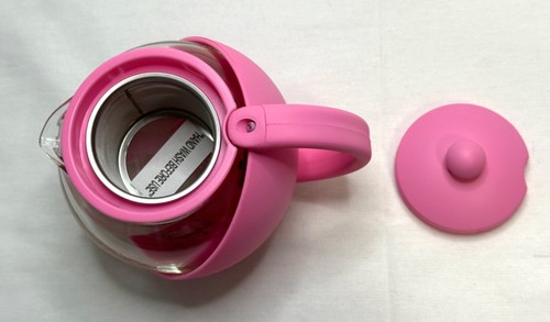 Plastic Pink Tea Ball Infuser Basket w/ Handle For Loose Tea New Open Box - Picture 6 of 8