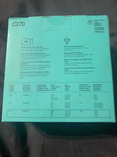 Logitech C270 HD Webcam 720p - Afbeelding 2 van 2