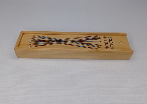 41 Piece Wooden Pickup Stick Set Colorful Wood Pick Up Sticks - Picture 3 of 9