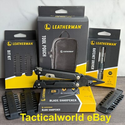 Leatherman Arc Obsidian, Leatherman Ratchet Driver, Tool Pouch Sharpener Bit Kit