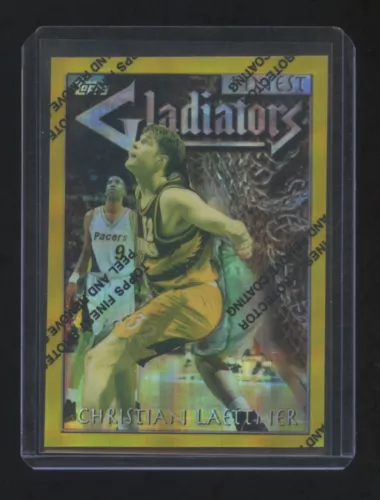 1996 FINEST CHRISTIAN LAETTNER GOLD REFRACTOR W/PEEL ORIGINAL KOBE RC YEAR  RARE