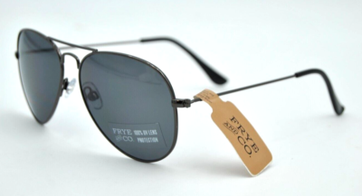 Frye and Co gun metal gray aviator sunglasses 46577FCO020  display picture 3