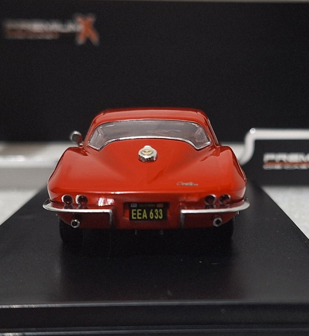 2) Chevrolet Corvette C2 Sting Ray Sport Coupe 1964 Red 1:43