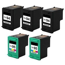 5 PACK compatible For HP 94 95 Ink For Officejet 6200 6210 6213 6215 7410