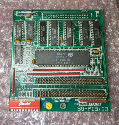 Digitronics Sixnet 60-PIB/IO PCB Module Circuit Board