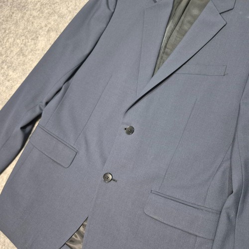 Theory Jacket Mens 42R Gray Blazer Wool Blend Sport Coat Suit 2 Button - Picture 2 of 14
