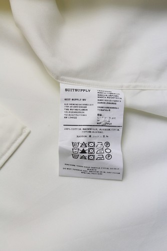 SUITSUPPLY Slim Fit Formal Shirt Men's XL Cutaway Collar Button Up - Picture 7 of 11