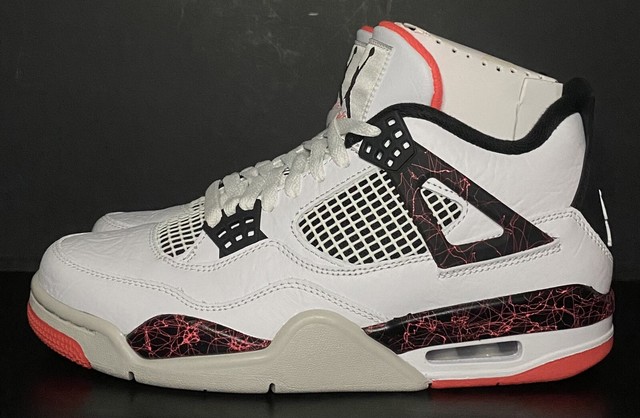 Size 7.5 - Jordan 4 Retro Pale Citron, Bright Crimson 2019 for sale online | eBay