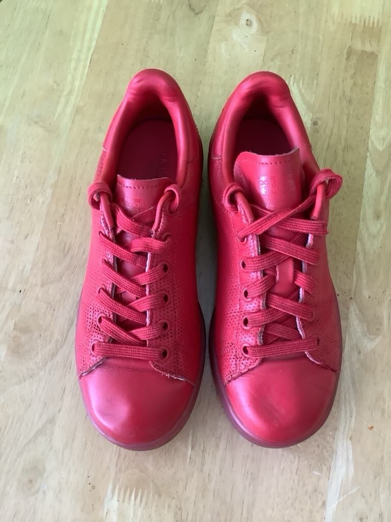 Adidas Stan Smith Triple Red Men's Size Adicolor Scarlet UK