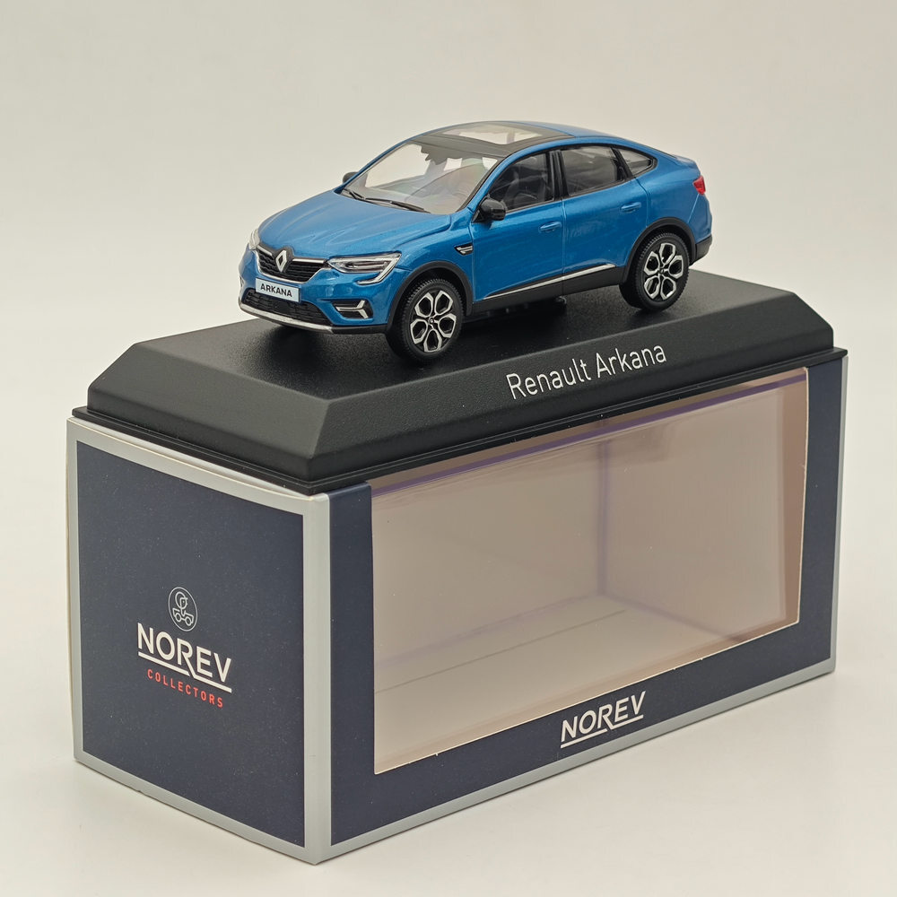 1/43 Norev Renault Arkana Techno 2022 Limited Edition Zanzibar Blue Diecast Model Car