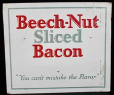 Original 1922 Beech-Nut Sliced Bacon Advertising Poster