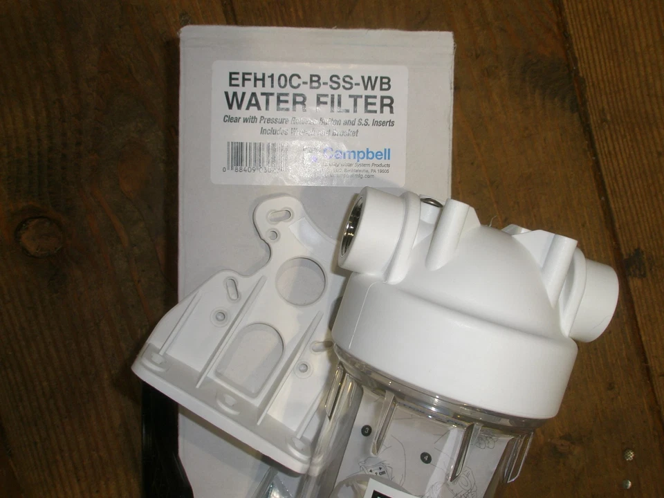 EFH10C-B-SS-WB Campbell Drinking Water Filter Housing 3/4" FPT Stainless Inserts - Image 2 of 4