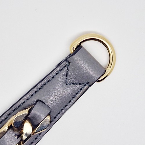 Mulberry Small IRIS Top Handles Strap Calf Leather Rare White Grey Chain Handle - Picture 15 of 15