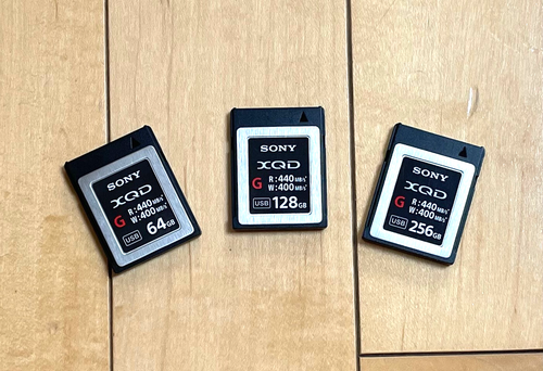 Sony XQD High Speed Karten, 64GB, 128GB & 256GB
