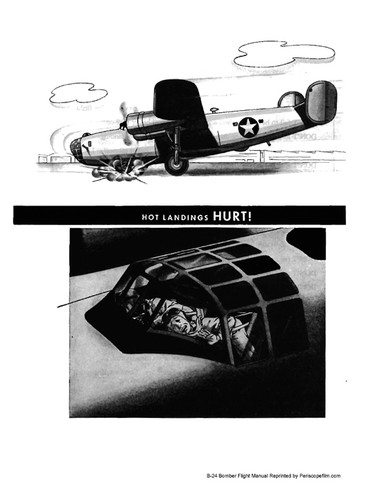 Consolidated B-24 LIBERATOR Bomber Pilots Flight Operation Instructions - Picture 11 of 12