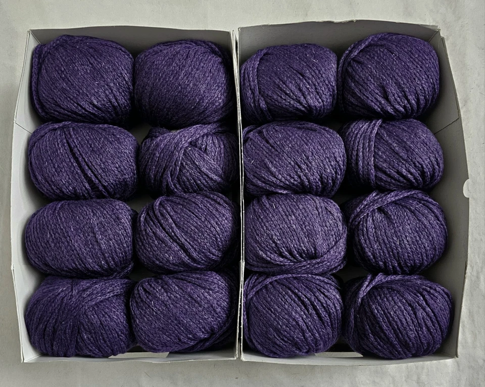 800g Lana Grossa Alta Moda Seta Sh002 Aubergin Lila Lot375801 Schurwolle Seide - Bild 4 von 4