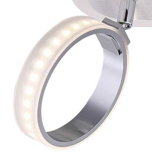 Lampada Da Soffitto Spotlight Striscia Da 3X LED Faretto Regolabile Cromo - Foto 11 di 11