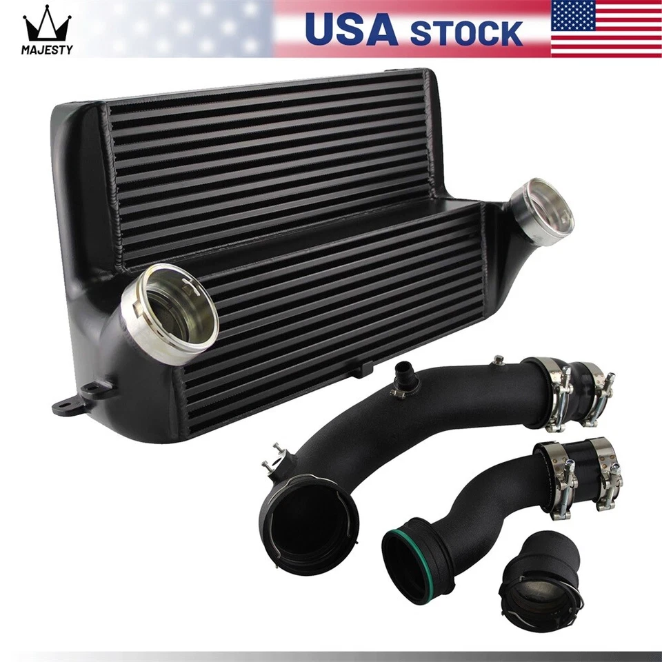 Kit intercooler + tubo de refuerzo de carga turbo para BMW X5 F15 E70 X6 F16 E71 35i 3,0 L Foto 2 de 4