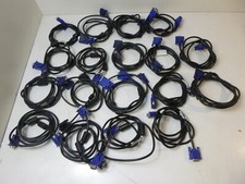 Lot of 18 x 5- 6 ft VGA Cables Male to Male SVGA Video Computer PC Monitor Cords