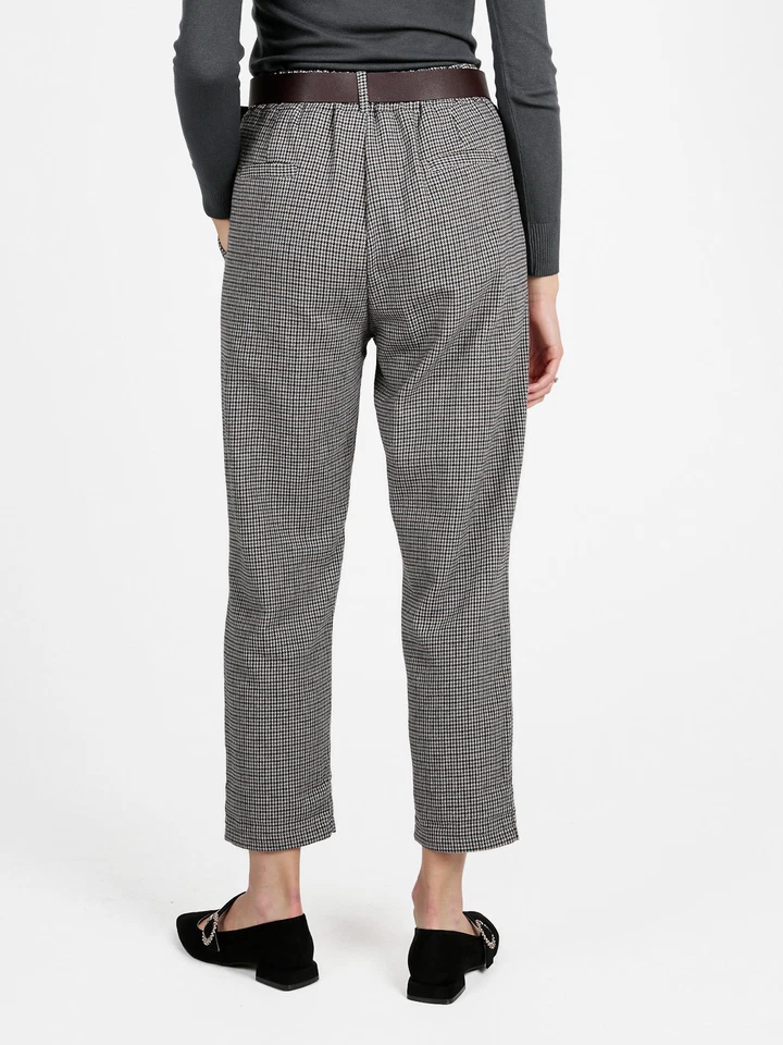 Daystar Pantaloni scozzesi da donna con cintura - Immagine 2 di 4