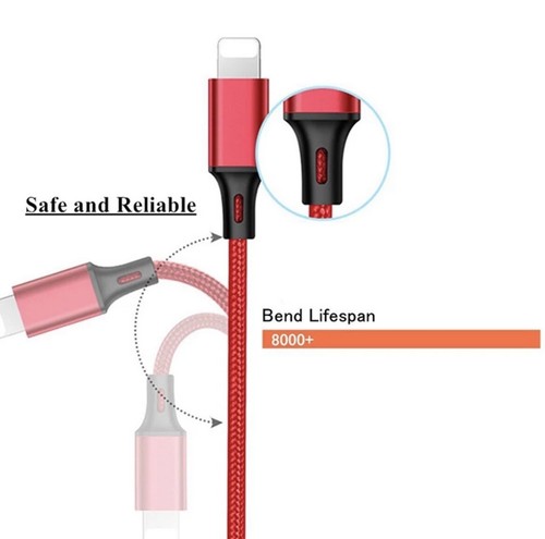 Câble de Charge USB Rapide 3 en 1 Universel Multi Fonction Téléphone Portable Chargeur Cordon - Photo 7 sur 13