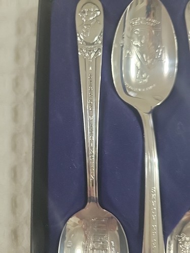 VTG IS Presidential Commemorative Spoons Set Unit 1 Washington, Adams, Jefferson - Picture 3 of 6