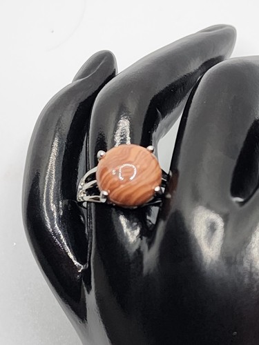 Carnelian Agate Genuine Gemstone Ring Size 7 Emotional Healing For Grief, Loss - Picture 4 of 4